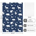 thumbnail image 2 of 2 Pcs Funny Kitchen Towels,Dark Blue Christmas Animal Pattern Microfiber Dish Towels,Kitchen Tea Towels,Kitchen Towel Set (18" X 26"), 2 of 7