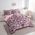 thumbnail image 3 of Homewish Bohemian Mandala 7-Piece Bedding Comforter Set For Female Teens Girls,Traditional Floral Flower King Bedding Sets,Retro Vintage Ultra Soft Bed Sheets,Breathable Home Decor,Reversible, 3 of 8