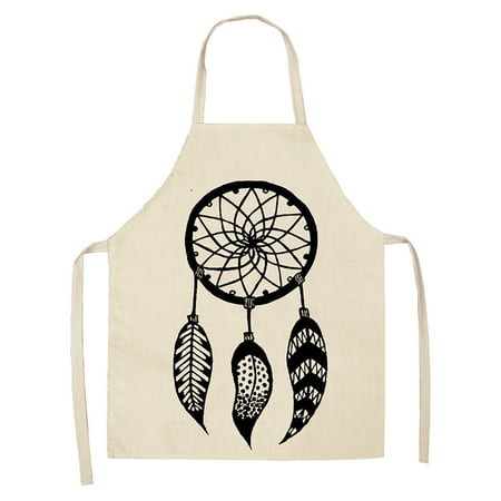 

Luiyenes Wind Catcher Net Apron Art Spring Tropical Nature Theme Neutral Kitchen Apron Hanging Neck For Cooking Gardening Adult Apron