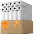 thumbnail image 1 of PAPRMA 2 1/4'' x 50' Thermal Paper 50 Rolls, PAPRMA 2.25x50ft Receipt Paper POS Cash Register Paper for Credit Card Machine Square Terminal Clover Mini, 1 of 8