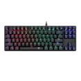 thumbnail image 1 of Teclado Mecánico Gamer Virtual Zone Switch Blue Retro Iluminado Rainbow Bora, 1 of 10