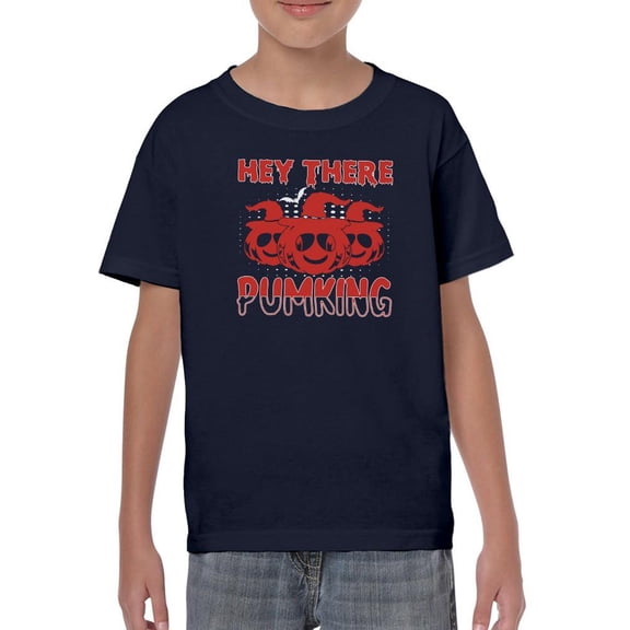 Hey There Pumking T-Shirt Juniors -Image by Shutterstock, x-Small