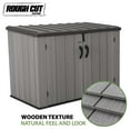 thumbnail image 5 of Lifetime Rough-Cut Polyethylene Horizontal DIY Storage Shed, 52" x 42.5" x 75.2", Gray (60489), 5 of 11