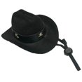 thumbnail image 4 of Sombrero de disfraz para mascotas perfecl sombrero de vaquero Negro, 4 of 8