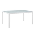 thumbnail image 2 of Modway Raleigh 5 Piece Outdoor Patio Aluminum Dining Set in White Gray, 2 of 10