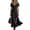 Black, variant on zbxnLI Womens Maxi Dress V Neck Button down Sundress Summer Short Sleeve Side Slit Hem Vacation Long Dresses