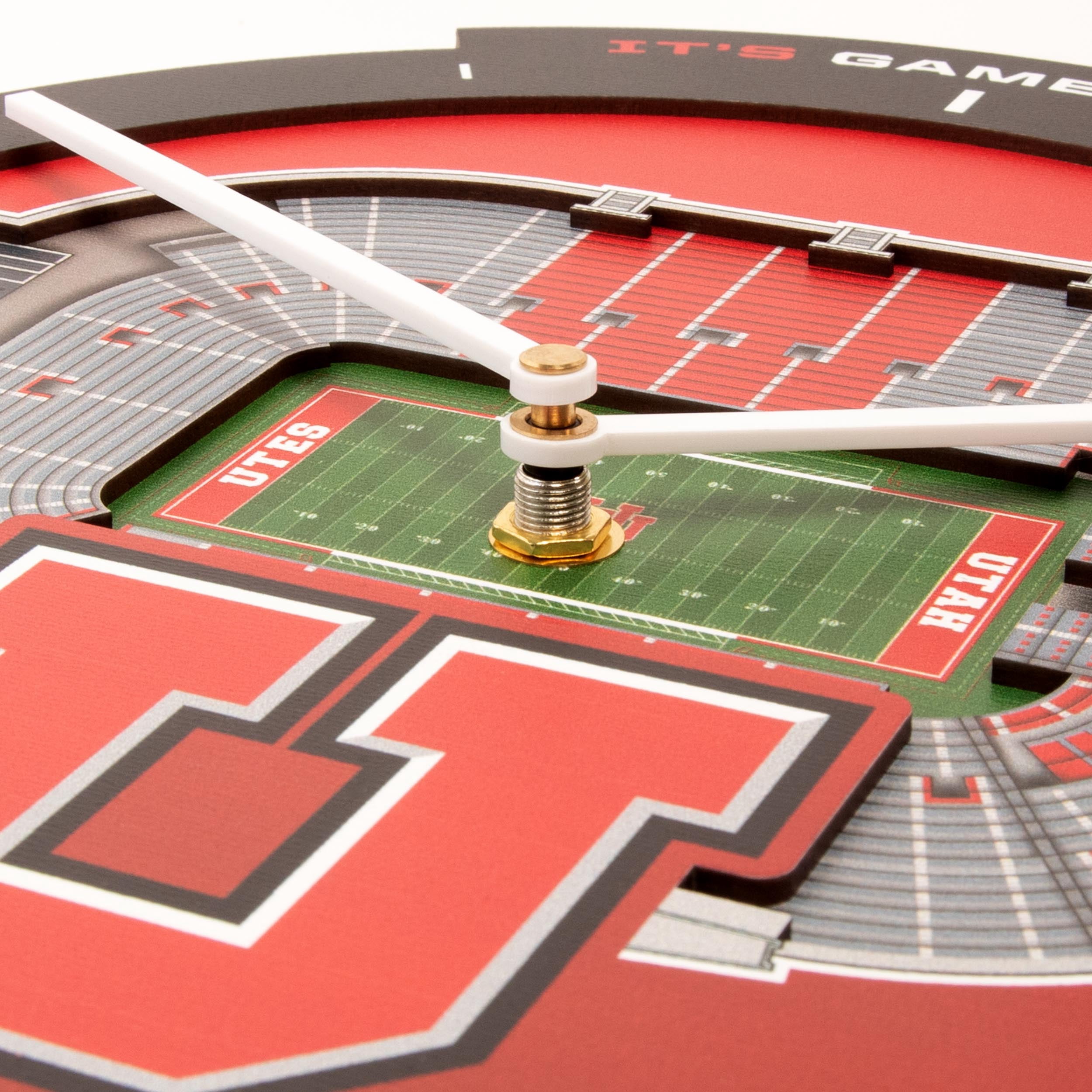 YouTheFan NCAA Utah Utes Stadiumview 3D Wall Clock