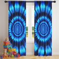 thumbnail image 5 of Blackout Kids Curtains,Blue Tie Dye Spiral Pattern Childrens Insulated Curtains Set Of 2,Bedroom Essentials,Toddler Room Decor 42"x84", 5 of 5