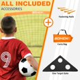thumbnail image 3 of BOHEN 6x4FT Portable Soccer Goal for Kids Backyard with Carry Bag - Easy Folding Lightweight Fun for Outdoor Indoor Training Games for Teen Youth Adult (Orange, 6x4FT, 1 Pack), 3 of 8