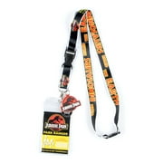 Jurassic Park Park Ranger Breakaway Lanyard Clear ID Badge Holder Keychain