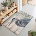 thumbnail image 2 of Grey Heron Area Rugs 2x3ft Green Leafy Branches Wooden Grain Rustic Farmhouse Floor Rug&nbsp;Non Slip Low Pile Ultra Soft Throw Carpet for Entryway Indoor Entrance Kitchen Bathroom, 2 of 9