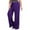 Purple, variant on Bloomae Women's Plus Size Pants Wide Leg High Waist Casual Drawstring Comfy Lounge Yoga Pants Baggy Stretchy Seams Joggers Trousers Khaki XXL