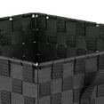 thumbnail image 6 of Home Basics X-Large Polyester Woven Strap Storage Bin With Handles, Black, 6 of 7