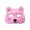 A006- Pink, variant on Masquerade Mask 7 Inch Plush Leopard Cat Half Face Mask for Student Masquerade Party Halloween Accessory for Themed Events Light Brown, 1 Pack