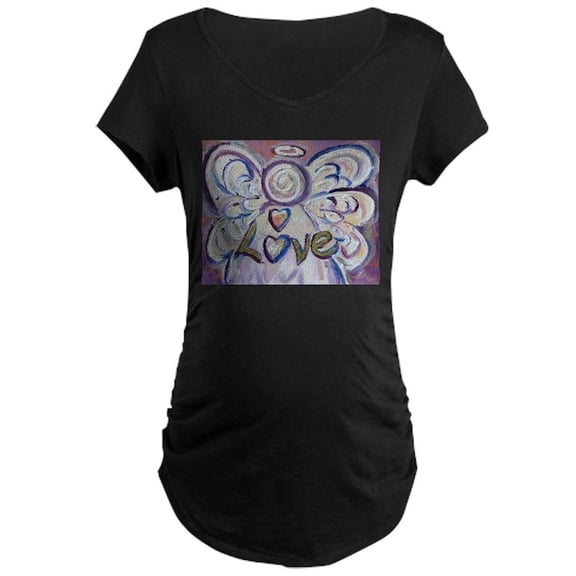 CafePress - Love Angel Maternity T Shirt - Maternity Dark T-Shirt