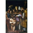 thumbnail image 3 of Giovanni Antonio Galli 11x14 Black Modern Framed Museum Art Print Titled - Baptism of Constantine (16th Century), 3 of 5