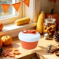 thumbnail image 5 of Sruoe Bow Decor Cotton Rope Covered Storage Bin Two Tone Woven Holiday Sweets Caddy for Desktop Household Stuff, 5 of 6