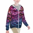 thumbnail image 2 of Cauagu Heart Confetti on Glitter Print Sun Protection Jacket for Teen,Full-Zipper Long Sleeve Sun Shirts with Pockets UV Hoodie Shirts Outdoor Athletic Jacket-XX-Large, 2 of 7