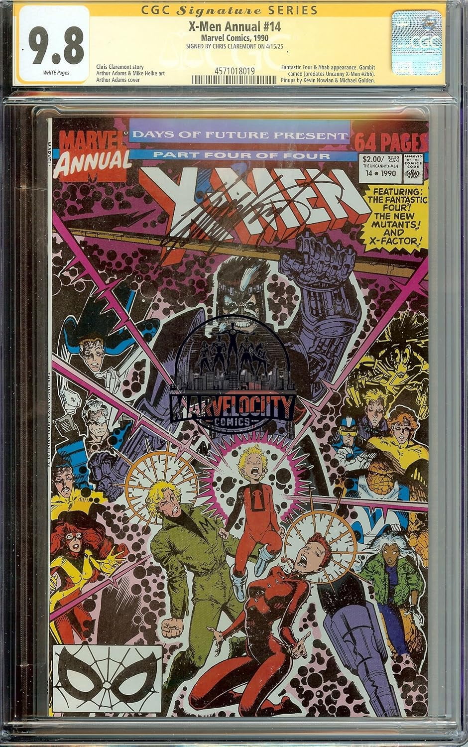 X-Men Annual #14 1990 CGC 9.8 NM+ Signed Chris Claremont 1st Gambit Cameo