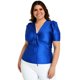thumbnail image 1 of Blusa de satín Roman Fashion /Tallas Extras, 1825 (Azul rey) azul 40 Roman Fashion BL-GR-1825-REY, 1 of 6