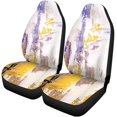 thumbnail image 2 of RYLABLUE Set of 2 Car Seat Covers Oil Painting Abstract on Canvas Color Fragment of Spots Universal Auto Front Seats Protector Fits for Car,SUV Sedan,Truck, 2 of 5