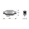 thumbnail image 4 of Flowmaster Universal 290 Series (49 State) Catalytic Converter - 2.50 In. In/Out Oval, 4 of 4