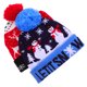thumbnail image 3 of KAKOWELY 2 gorros navideños iluminados con luz LED, accesorio navideño, gorros navideños con luces LED, gorro navideño de punto, gorros decorativos., 3 of 5