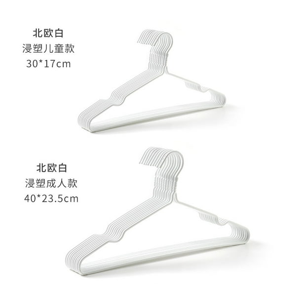 Baby Hangers 11.5” Inch Kid Hangers White Plastic Infant Hangers Baby
