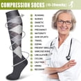 thumbnail image 5 of 8 Pairs Copper Compression Socks for Women & Men Circulation 15-20 mmhg - Better Blood Flow, Swelling, Best Support for Medical, Running, Nursing, 5 of 7
