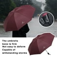 thumbnail image 3 of rygai Folding Umbrella Compact UV Tri fold Umbrella Windproof Rainproof Travel Umbrella for Outdoor, 3 of 8