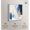 thumbnail image 2 of Soothing Hues II Canvas Print Blue Abstract Art by Art Remedy, White Frame, 30 x 36, 2 of 6