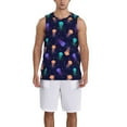 thumbnail image 4 of Gaeub Sea Jellyfish Men's Mesh Basketball Jersey, Quick-Drying Sleeveless Top S-4XL, Loose Muscle Tank Top -Medium, 4 of 9