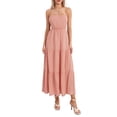 thumbnail image 2 of Faithtur Robe d'Été pour Femmes Robe Spaghetti Couleur Unie Taille Découpe Ouverte Dos Longue Robe, 2 of 9
