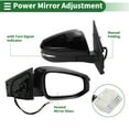 thumbnail image 2 of Reemplazo del espejo lateral derecho Unique Bargains para Toyota RAV4 2013-2015 No.8791042B80/879100R080C0 Ajuste de espejo eléctrico negro brillante, 2 of 7
