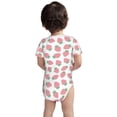 thumbnail image 5 of Daiia Strawberry Printed Unisex-Baby Short Sleeve Onesies Bodysuits Baby Climbing Clothes Soft and Comfortable Romper with Expandable Shoulder Design-9M, 5 of 8