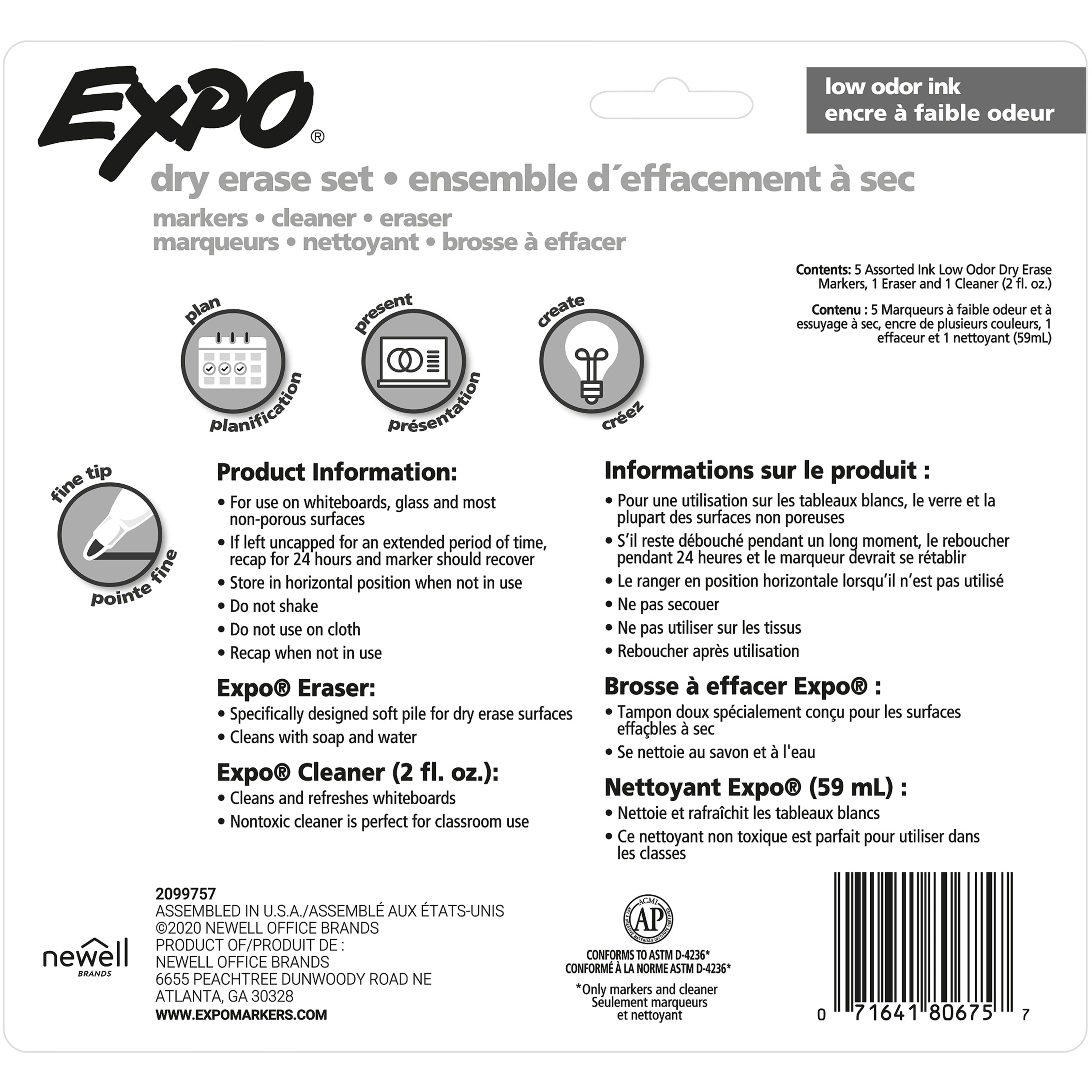 Expo Dual-Ended Dry Erase Marker Set - Artist & Craftsman Supply