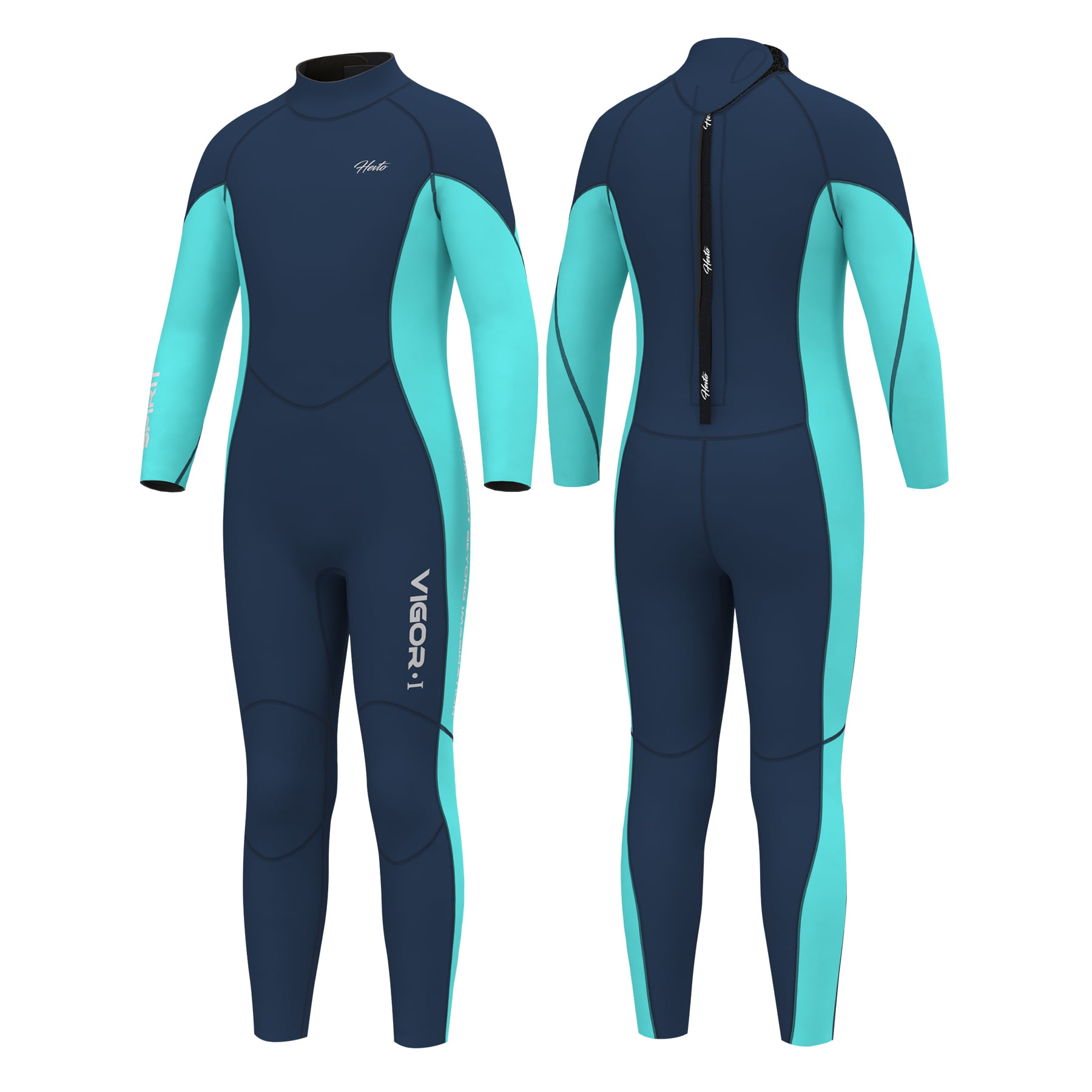 Hevto Wetsuits Kids and Youth 3mm Neoprene Full Surfing Swimming Suits Long  Sleeve Keep Warm Back Zip for Water Sports - Walmart.com