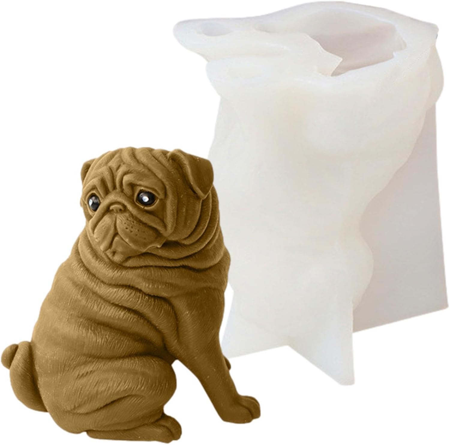 Silicone Candle Moulds, Dog Animal Candle Silicone Mold, Handmade Candle Making Mould, Reusable Silicone Mould for Aromatherapy Candle Epoxy Resin Fondant Cake Chocolate Candy Soap Craft