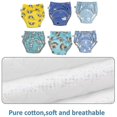 thumbnail image 3 of Paquete de 6 calzoncillos de entrenamiento para ir al baño unisex de algodón reutilizables, transpirables, para niños y niñas pequeños, impermeables, 3 of 4