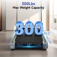 thumbnail image 5 of YPOO Folding Walking Pad Treadmill with Incline and Handle, 3-Window Display, Dual Use Home/Office Fitness Equipment, 300 lb Capacity, Silver, 5 of 10
