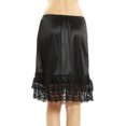 thumbnail image 4 of Women's Double Layered Satin Skirt Extender / Half Slip Lingerie, 4 of 5