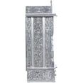 thumbnail image 4 of Home Pooja Wooden Mandir with White Oxidized Plated Puja Temple - Fully Assembled - 25 Inches with Doors, 4 of 7