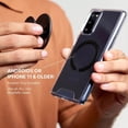 thumbnail image 3 of PopSockets Phone Grip for MagSafe, Magnetic Holder, Phone Stand, Pink - Circus Regrind Sugar Plum, 3 of 6