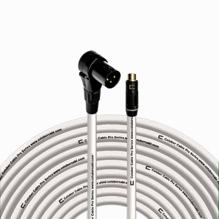 Coluber Cable Balanced Right Angle XLR Male to RCA Female 3 - Pin Connector