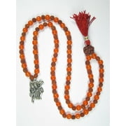 Mogul Shakti Necklace Hanuman Rudraksha Mala Spiritual Yoga Meditation Beads