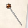 thumbnail image 4 of Thanksgiving pumpkin pie Vintage Silver Lace-Edged Bookmark: a Gift for Readers and Book Lovers, 4 of 5