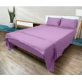 thumbnail image 3 of Cloud Fino 100% Cotton Sheet Set- 4 Piece Sheet Set- 600 Thread count- Flat Sheet, Fitted Sheet ups to 15" Deep pocket and 2 pillowcases- Super Soft Hotel Luxury Sheets Set(Lilac,Queen), 3 of 6