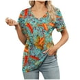 thumbnail image 1 of Usted Es Más Que una Camisa de Puntuación de Prueba, Cuello en V de Manga Corta Suelta, Camisa para Mujeres, 1 of 7
