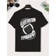 thumbnail image 1 of Rugby T-shirt - Boys' Rugby Graphic T-Shirt - "Illustration Typography" Design, Lightweight & Comfortable Cotton, Casual Short Sleeve Top for Summer, Sports Fan Apparel | Playful Graphi, 1 of 6