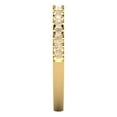 thumbnail image 4 of 0.285 ctw Wedding Band for Women - 18K Yellow Gold Natural Morganite Stackable Eternity Ring, 4 of 6